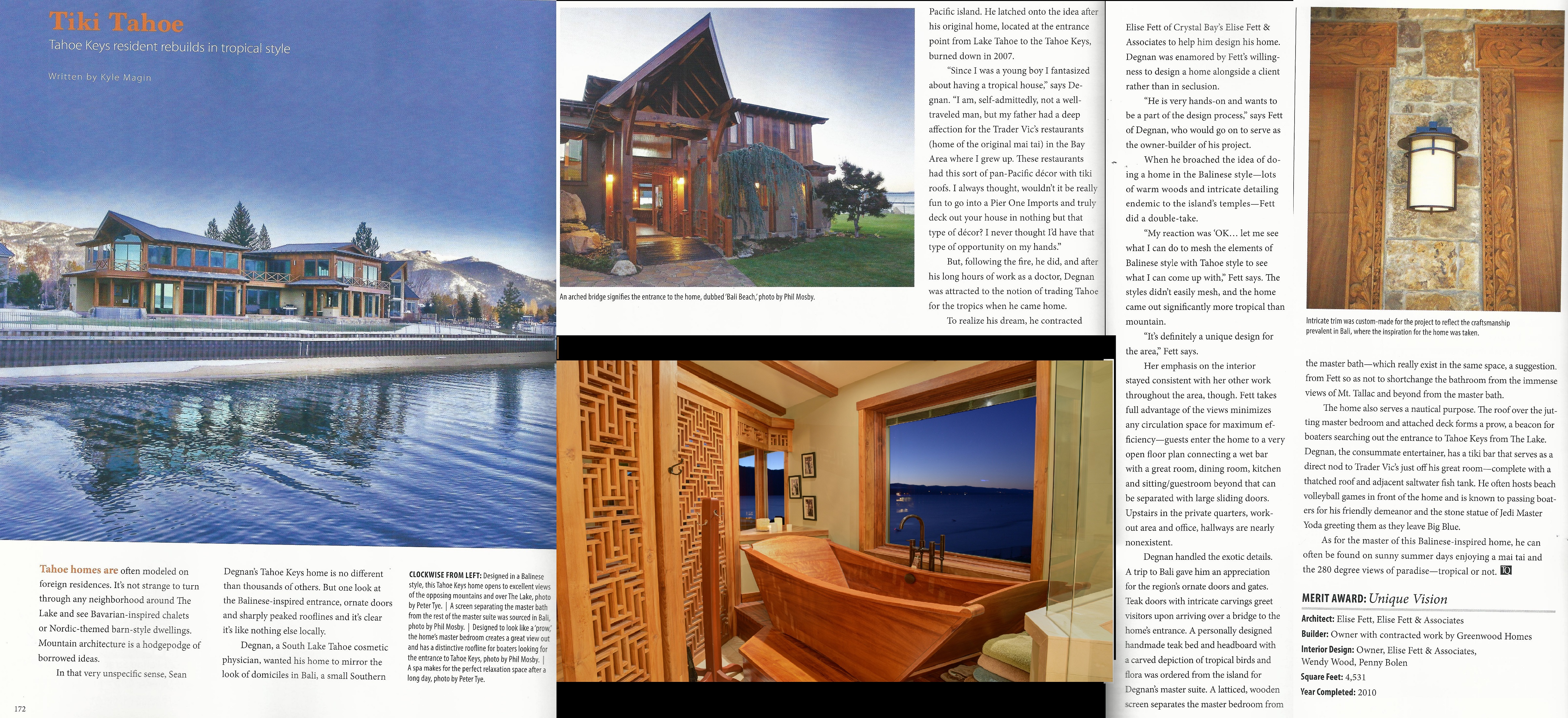 Tahoe Quarterly Award - 2016