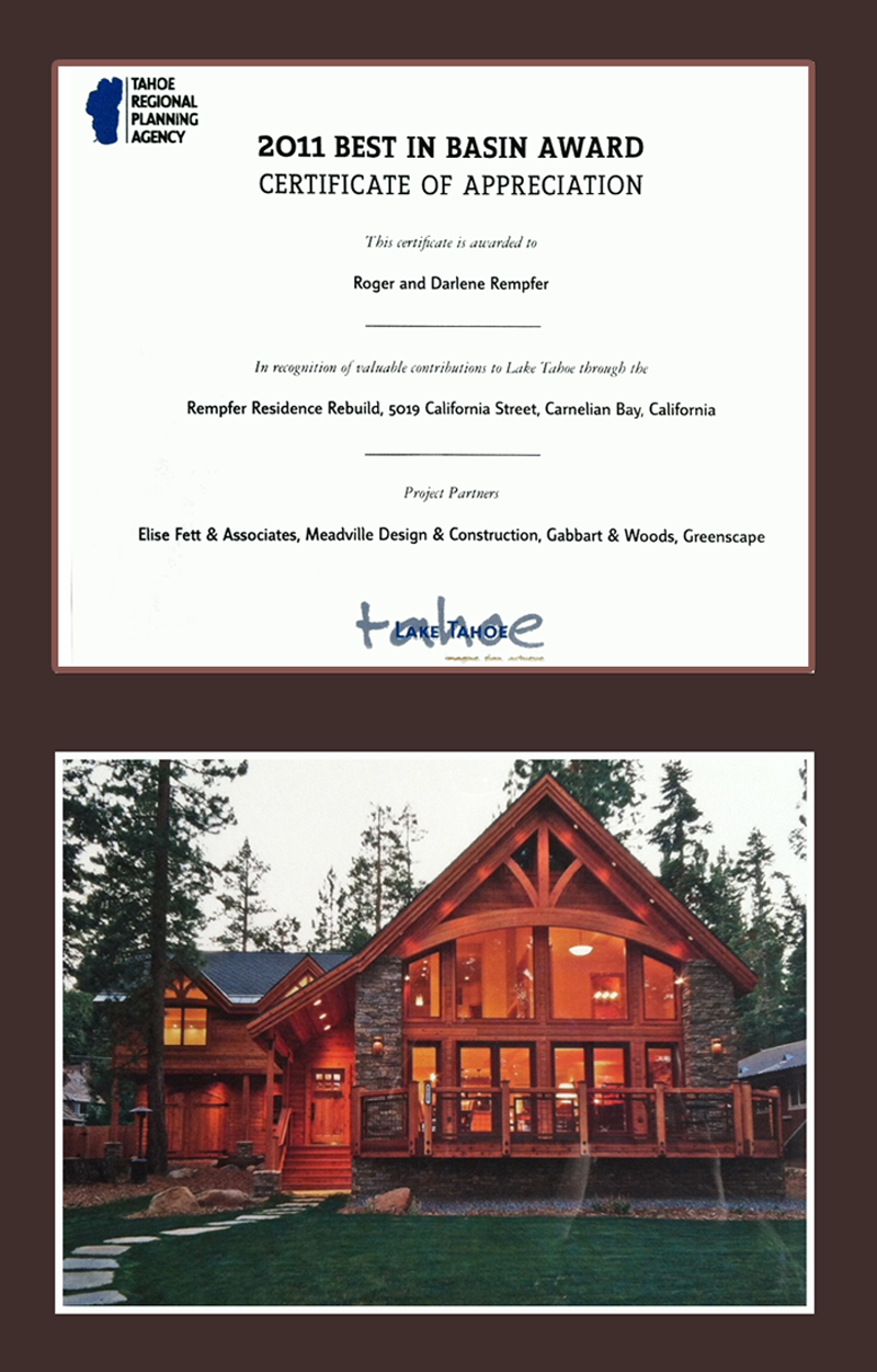 2011 Best in the Basin Award - Rempfer Residence Rempfer_Award